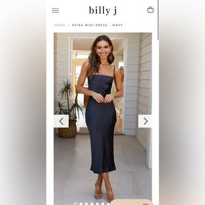 Billy J Botique Keira Midi Dress - Navy